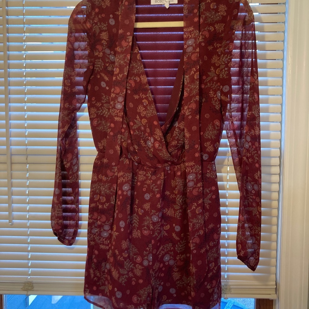 BCBG Floral Romper XS
